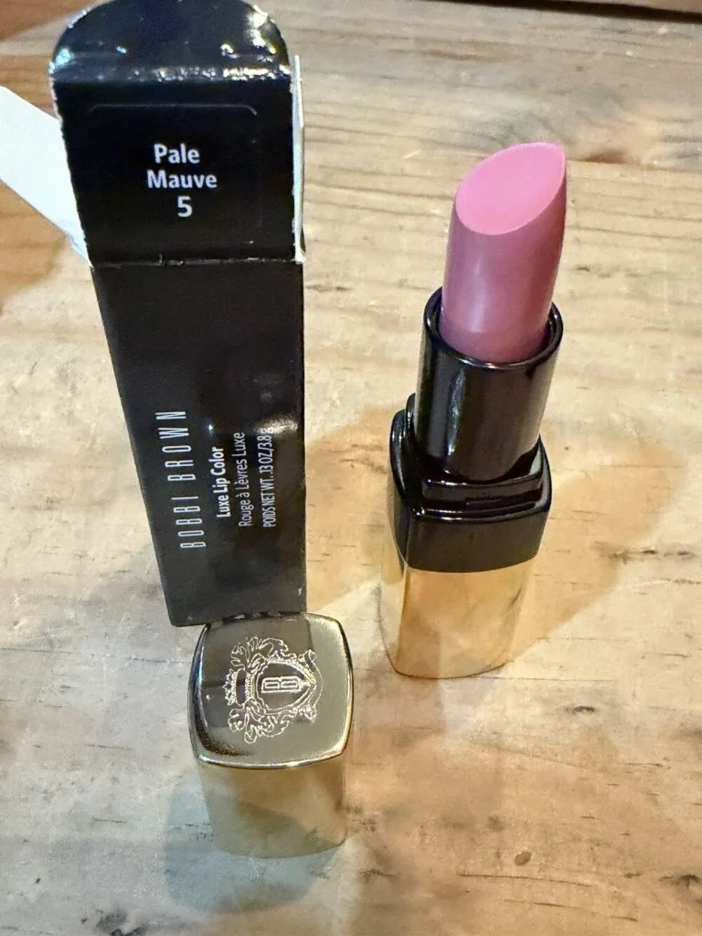 Bobbi Brown Luxe Lip Color Pale Mauve .12 oz./3.5g New With Box